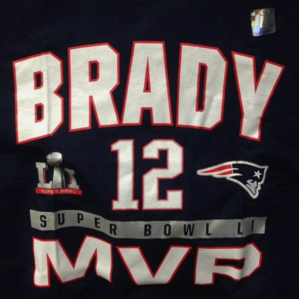 Men's Nike Tom Brady Super Bowl LI MVP T Shirt XL BNIB